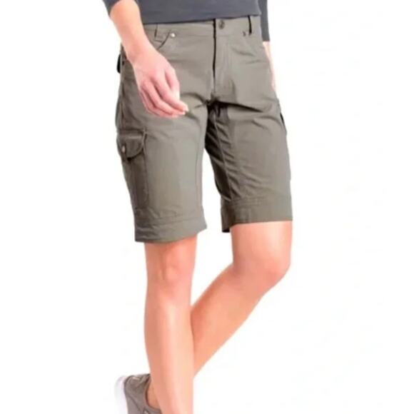 Kuhl SZ 12 Women's Free Range Army Green 11" Cargo Shorts - Picture 1 of 7